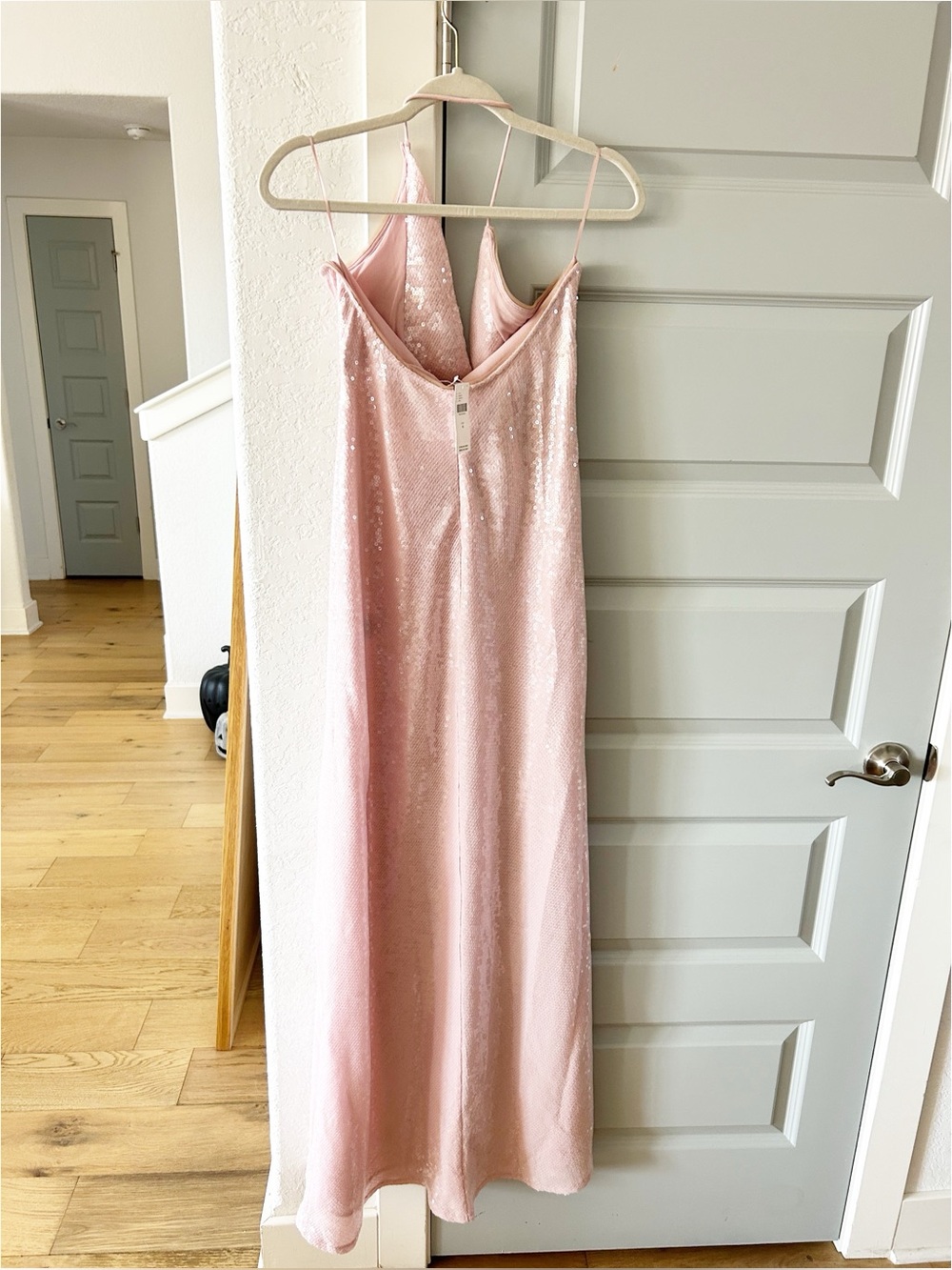NWT SAU LEE Claudia Cowl-Neck Shine Sequin Maxi Dress - Picture 9 of 10